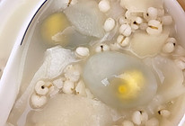 鸽子蛋姜薯薏米甜汤的做法