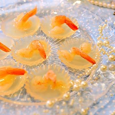 自创菜-创意凉菜-水晶虾冻