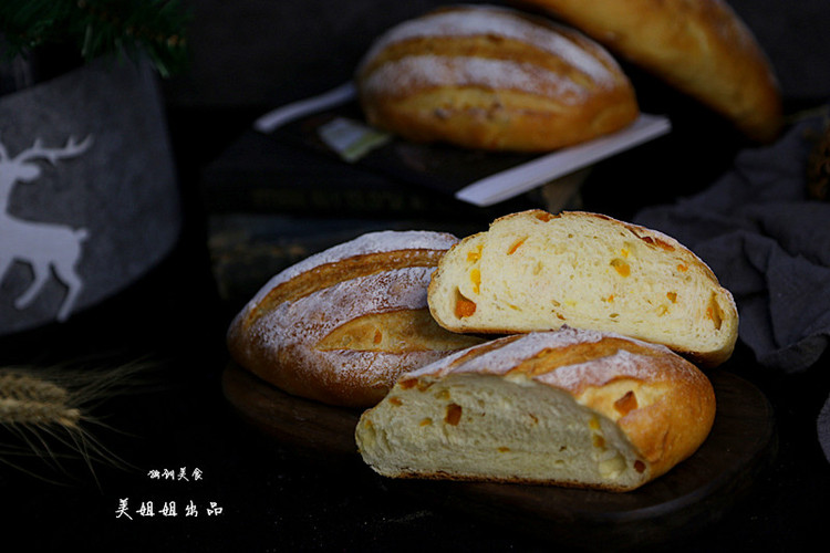 芒果面包-----天然酵种版的做法