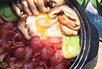 腊肠煲仔饭 石锅版的做法