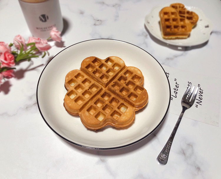 燕麦爱心华夫饼的做法