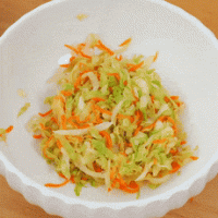 【宝宝辅食】包菜虾仁taco的做法图解4