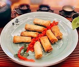 炸春卷（饺子皮版）的做法