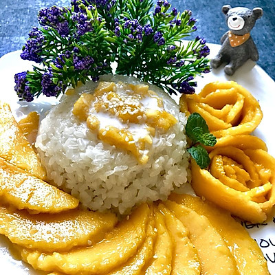 椰香糯米芒果饭
