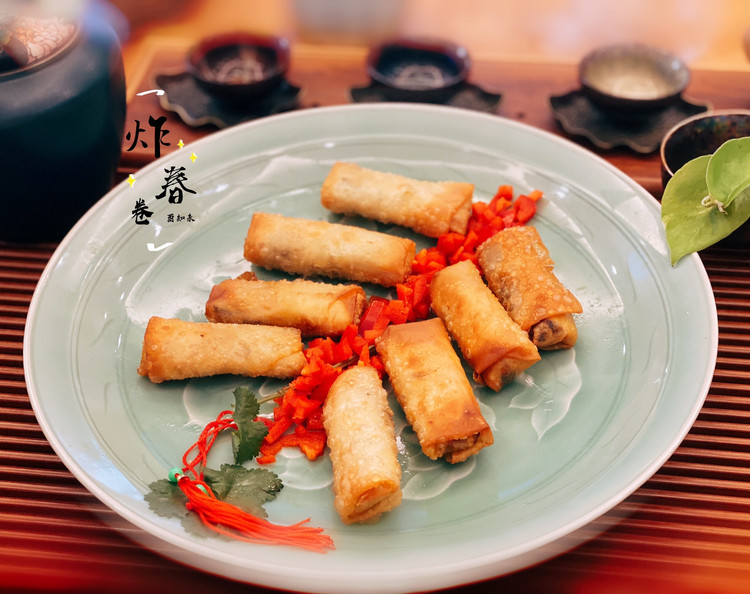 炸春卷（饺子皮版）的做法