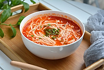 西红柿金针菇浓汤的做法
