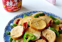 #豪吉川香美味#尖椒豆腐卷的做法