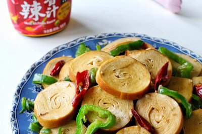 尖椒豆腐卷