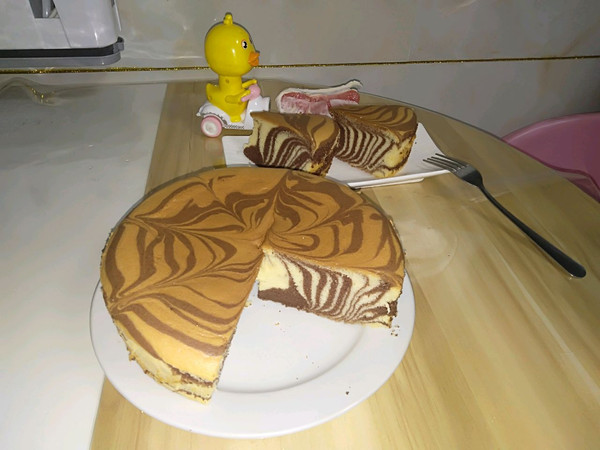 斑马纹戚风蛋糕8寸