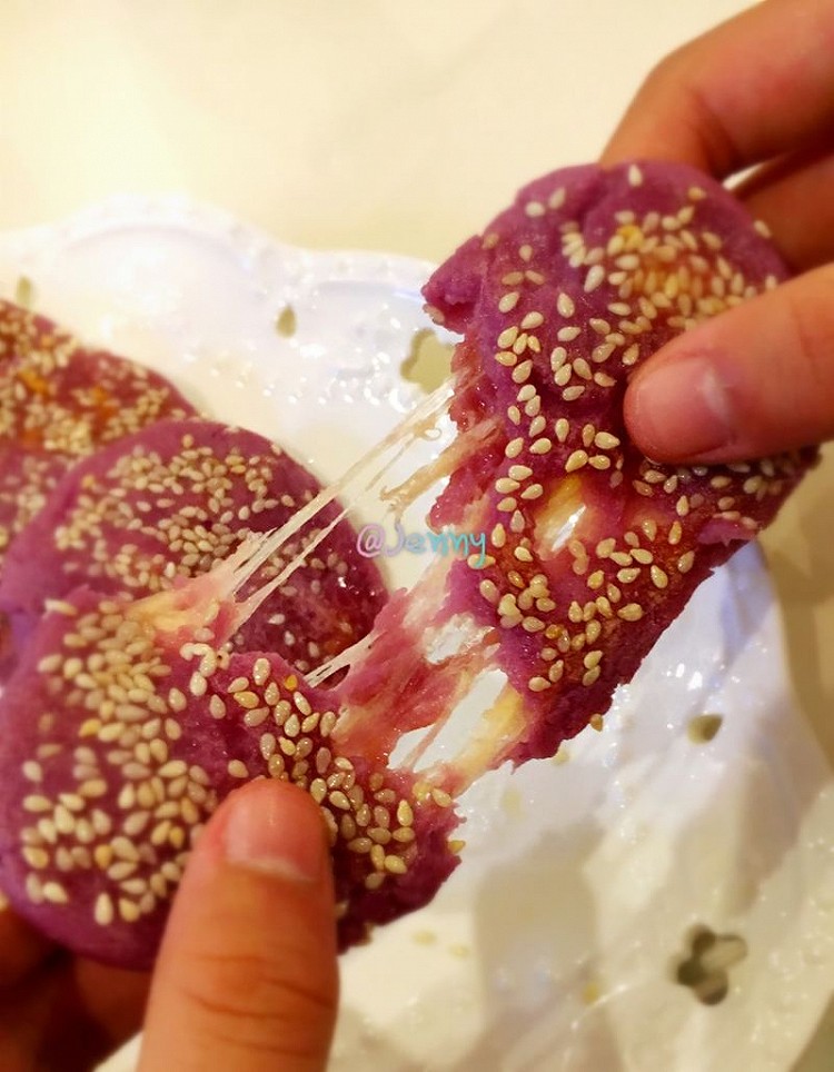 芝士紫薯饼的做法