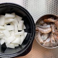 鲜掉眉毛的冬瓜鲜虾汤的做法图解2