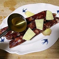 #春日尝鲜#春日咸香脆嫩·腊肠炒儿菜的做法图解3