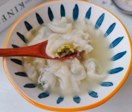 荠菜馄饨，内附皮和馅做法的做法