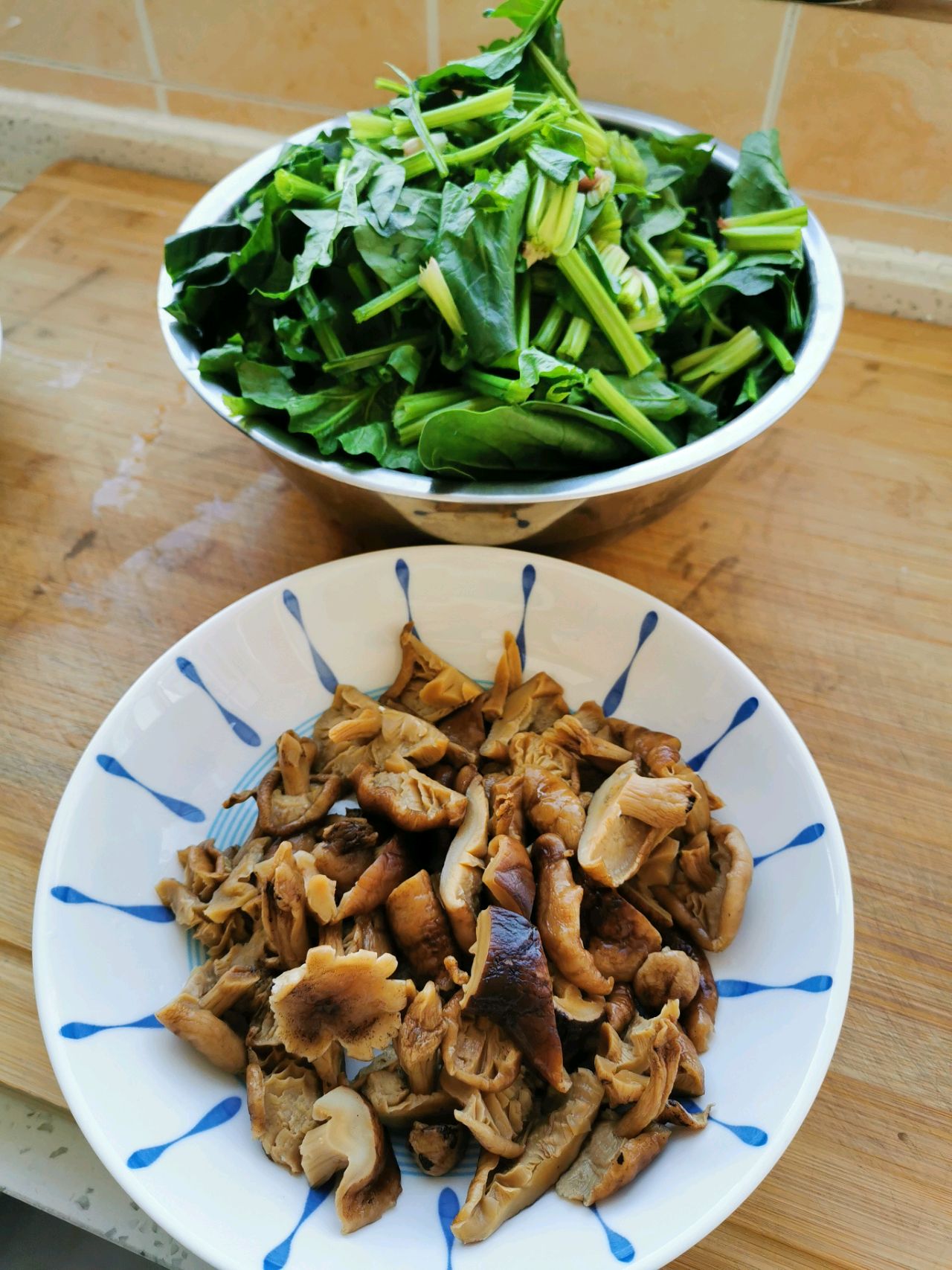 菠菜蘑菇培根義大利白醬麵 by GBon Appetit - 愛料理