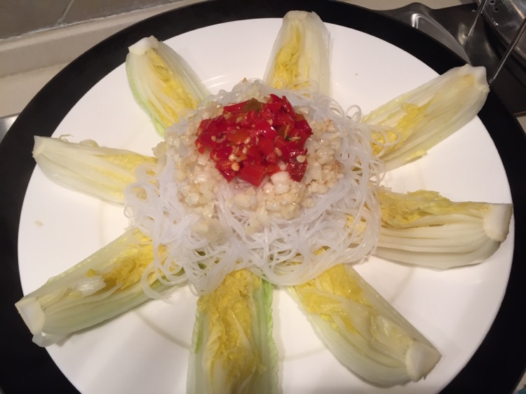 蒜蓉粉丝娃娃菜的做法图解4