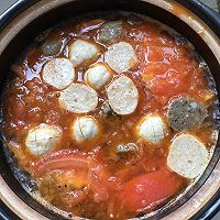 西红柿金针菇丸子汤的做法图解9
