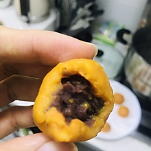 CC食谱：红薯红豆糯米团子