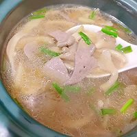 秀珍菇猪肝汤  还可以生菜 菠菜 猪肝做汤的做法图解4