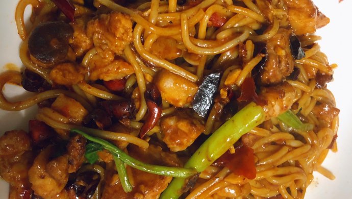 辣炒肉末米粉