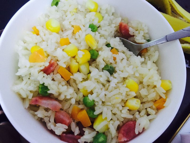 营养腊肉饭的做法