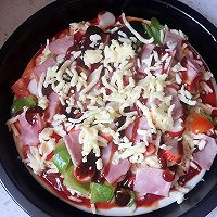 奶油培根芝士披萨的做法图解7