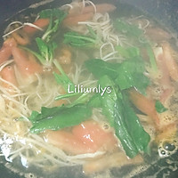 #网红美食我来做#紫菜番茄豆丝鲜汤的做法图解8
