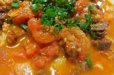 番茄牛腩，汤拌饭可以吃一锅