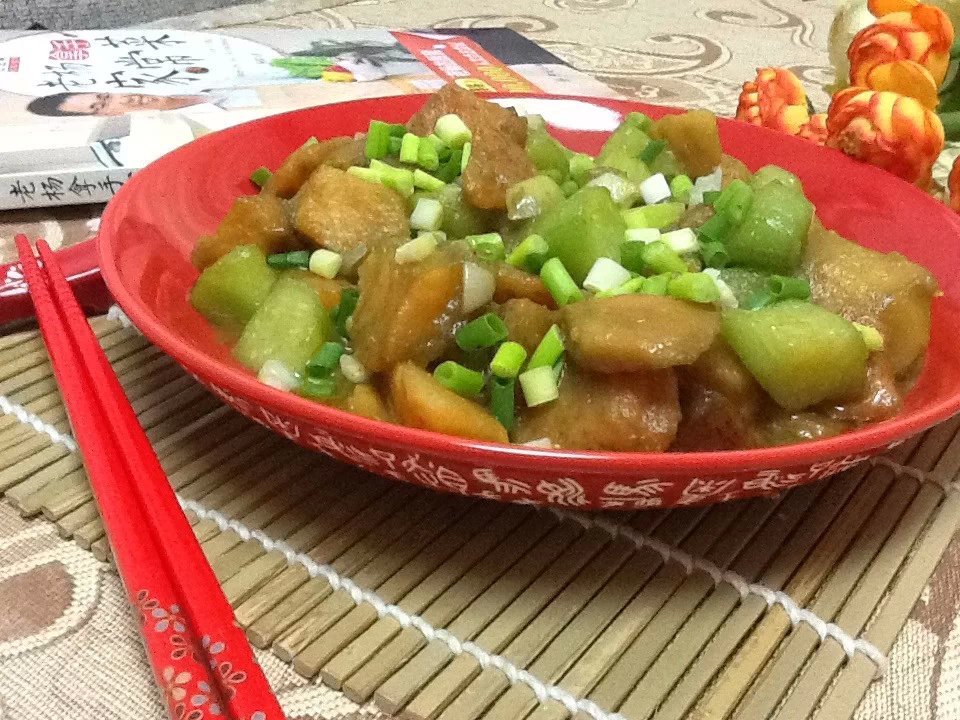 红薯炒乳瓜的做法图解9