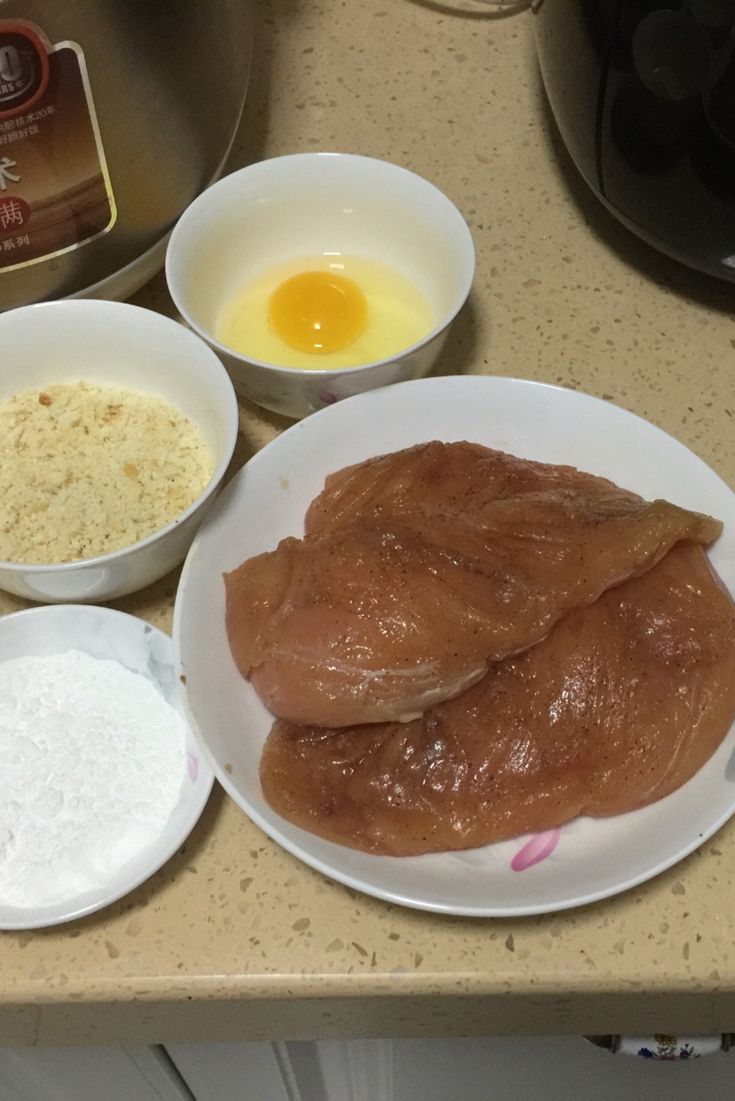 鸡排饭（空气炸锅版）的做法图解1