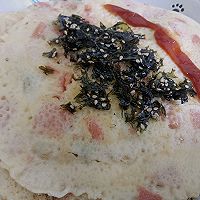 海苔火腿鸡蛋饼超级快的做法图解6
