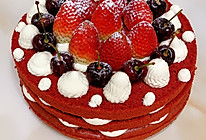 红丝绒草莓车厘子蛋糕的做法