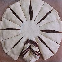 豆沙花形面包的做法图解7