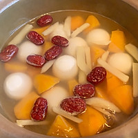 橙❤️橙意甜品盅：红薯汤圆红枣糖水的做法图解4