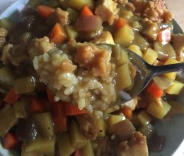 咖喱鸡排饭的做法