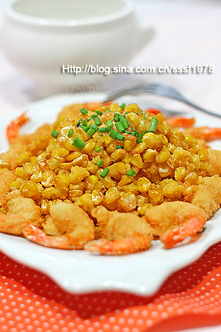 金沙玉米元宝虾的做法