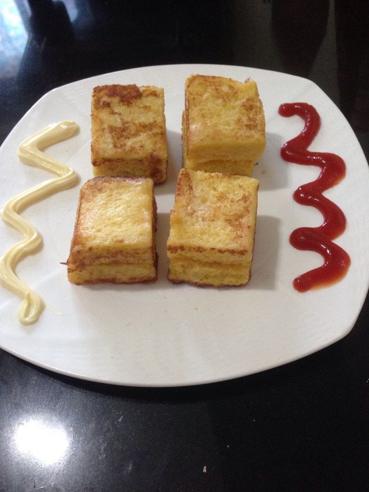 平底锅做【奶酪夹心西多士】的做法