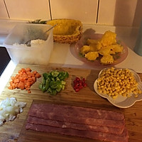 夏季开胃祛湿凤梨培根炒饭的做法图解2