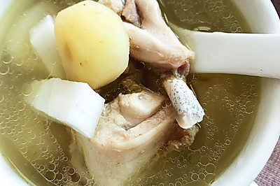 椰子马蹄炖鸡汤