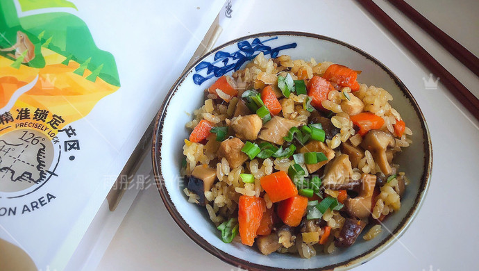 ㊙️懒人食谱‼️电饭锅版香菇鸡肉焖饭‼️