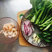 虾仁菜心的做法图解1
