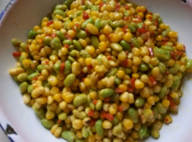 玉米毛豆红萝卜粒的做法