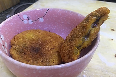 南瓜豆沙饼