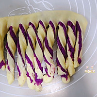 松软香甜的奶香紫薯面包卷㊙️紫薯软面包（内附紫薯馅做法）的做法图解13