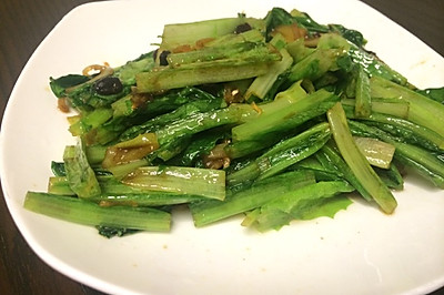 豆豉油麦菜