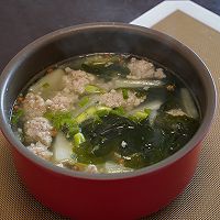 夏日香飘飘的廋肉丸子冬瓜汤的做法图解10