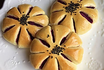 花朵紫薯馅面包的做法