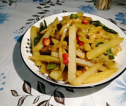 土豆炒乌江榨菜的做法