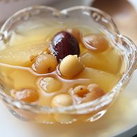 秋冬暖饮系列：降秋燥，推荐雪梨莲子桂圆糖水这个“滤镜”的做法图解8