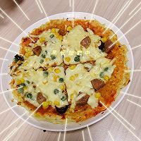 剩面条的神仙吃法——用锅就能做的面条披萨的做法图解4