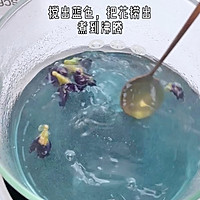 蓝色甜品真的很治愈！ 海蓝啵啵奶冻，Q弹清爽~的做法图解3